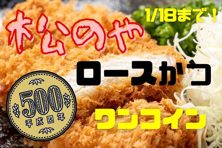 松のやロースかつワンコイン