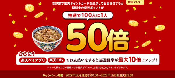 楽天ポイント50倍