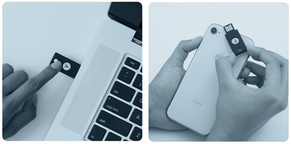 指紋認証などのとの組み合わせも