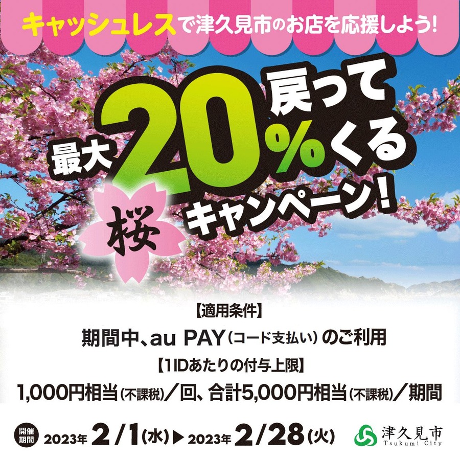 津久見市×au PAYキャンペーン