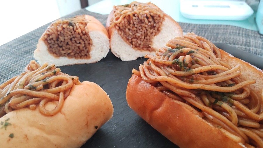 でか盛りの方がギューギューな感じ