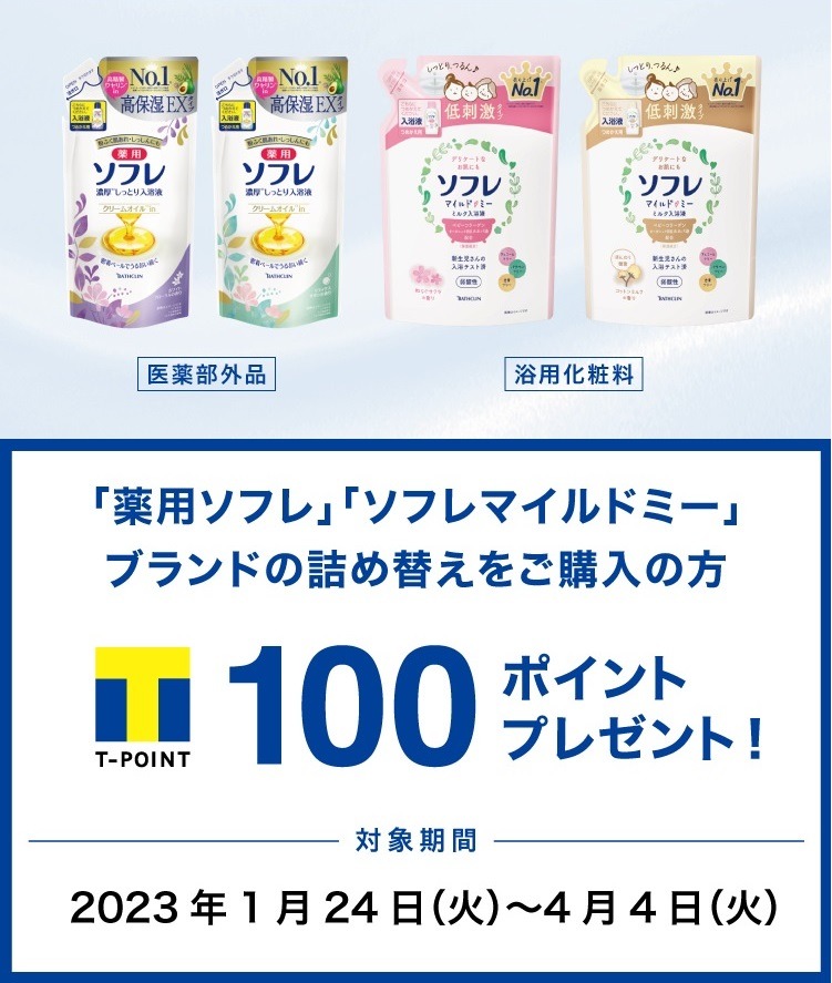 購入で100ポイントプレゼント