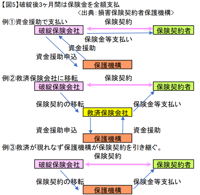 図5破綻後３か月間は保険金を全額支払