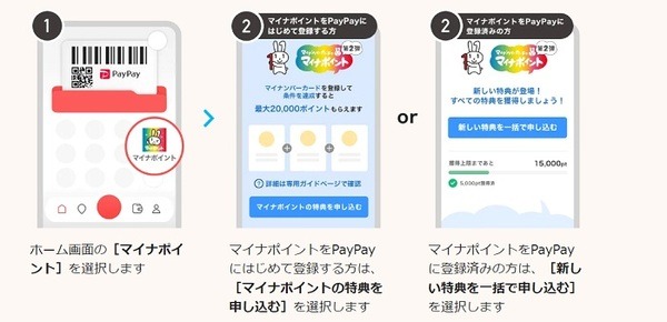 ペイペイのマイナポイント申請手続き解説