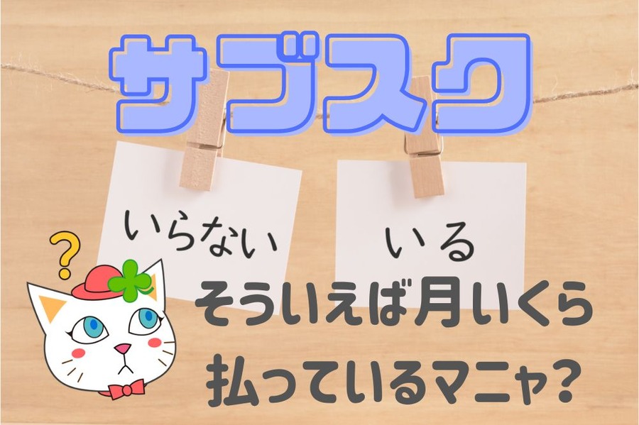 サブスクに月いくら使ってる？