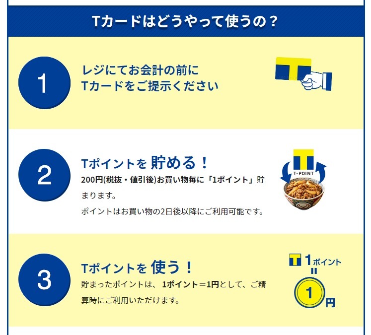 Tポイント付与条件をおさらい