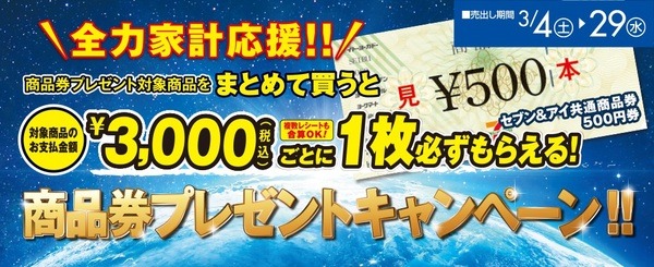 商品券プレゼントキャンペーン
