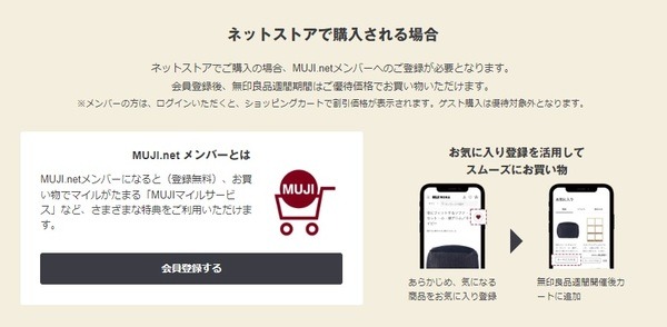 ネットストアでの利用方法