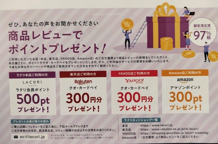 ポイントプレゼント