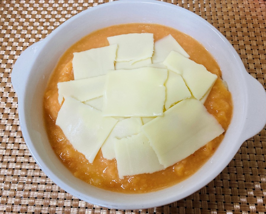 チーズをオン