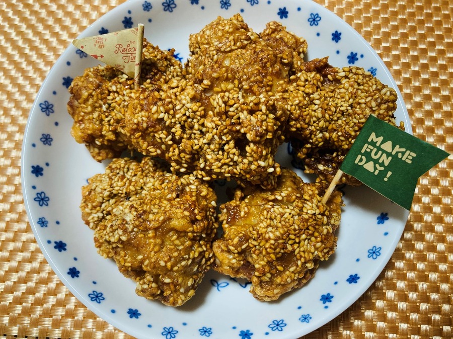 こんがりと揚げたら完成