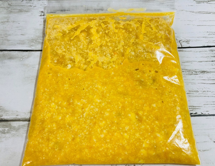 袋で混ざりました