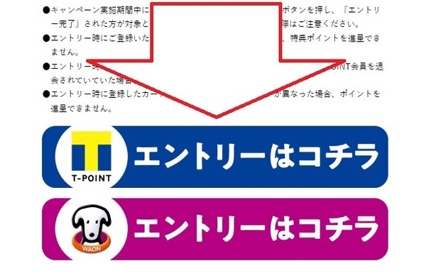 キャンペーン参加時の注意点