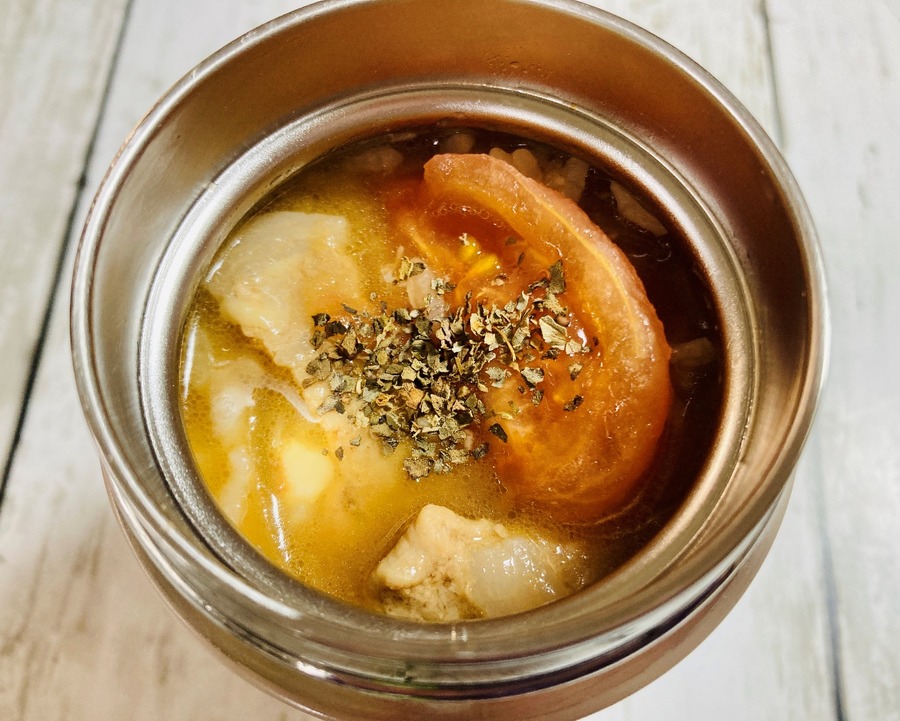 スープジャーに入れて完成