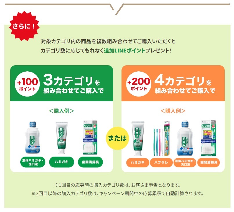 キャンペーンでは買い方を工夫すると追加ポイントも