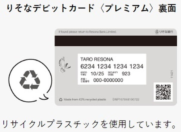 りそなデビットカード〈プレミアム〉の概要は、以下の通り