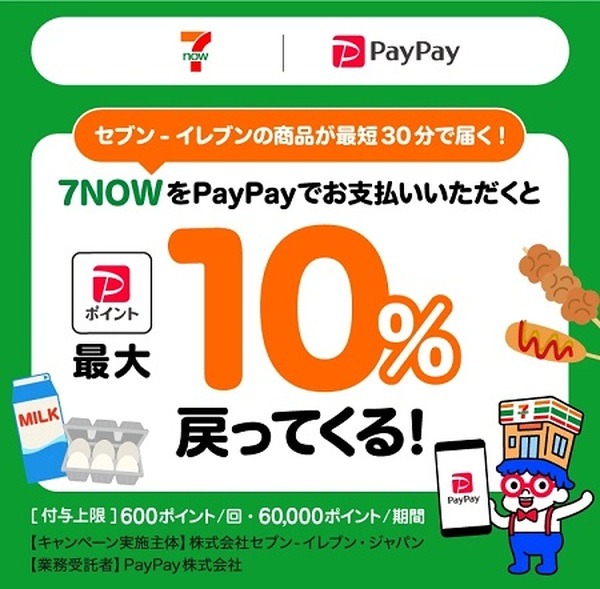 「7NOW」で10%還元