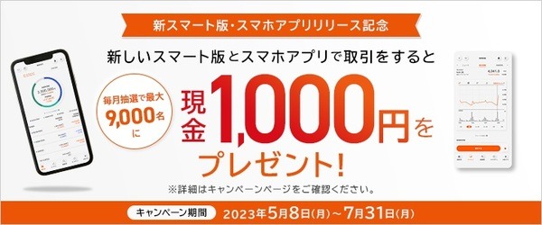 新スマホアプリリリース記念キャンペーン