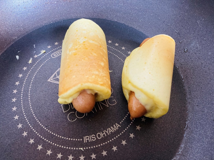 中に火が通るまで弱火で1～2分程度蒸し焼きにします