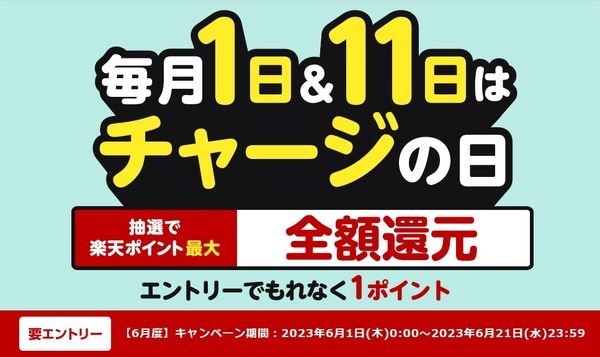 チャージの日