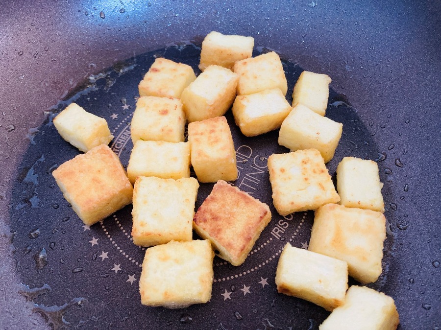 厚揚げをカリッと焼こう
