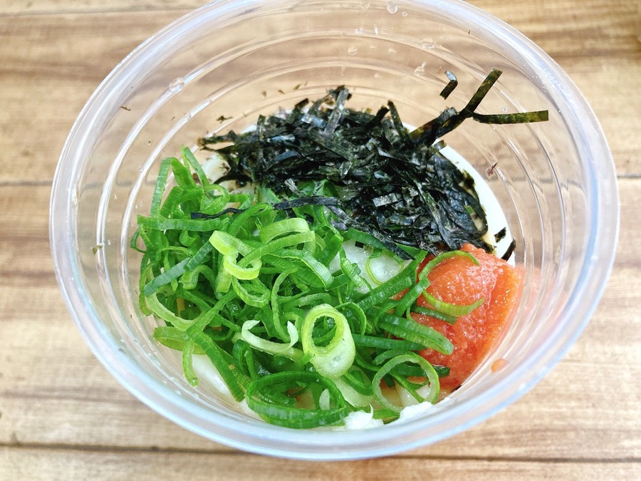 明太とろろうどん（シェイクうどん）