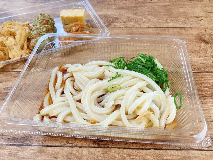 つゆをかけたところ