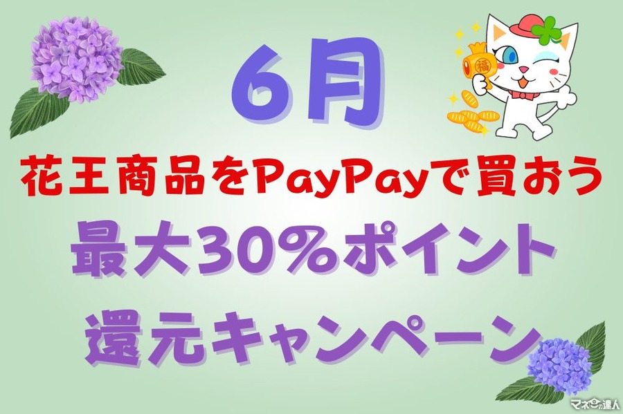 【6月】花王商品をPayPayで買おう！　最大30%ポイント還元キャンペーンを紹介