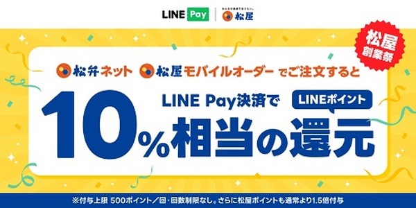 LINEポイント10%還元