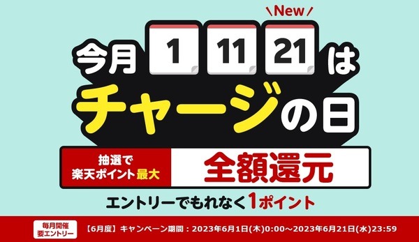 チャージの日