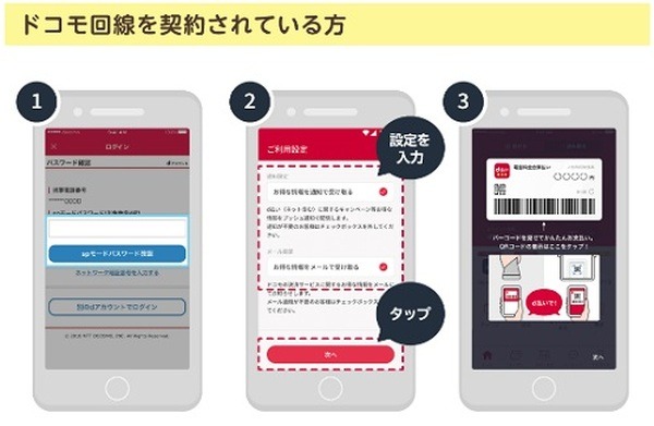 d払いの初期設定について