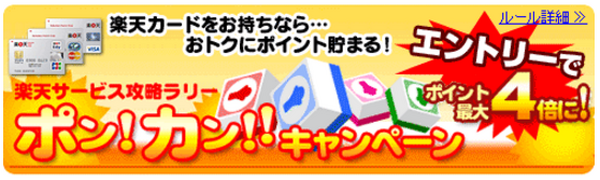 楽天カードでポイントをザクザク貯めよう