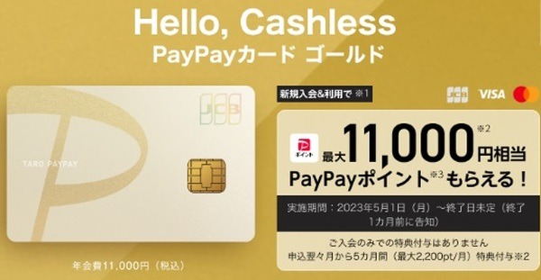 あと払い登録とプラスチックカード新規同時発行＆利用で最大1万1,000ポイントもらえる