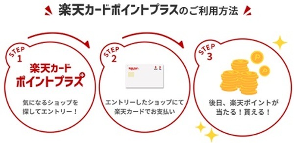 楽天カードポイントプラスの利用の流れ