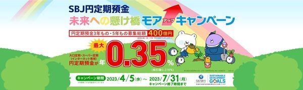 SBJ銀行　未来への懸け橋モアアップキャンペーン