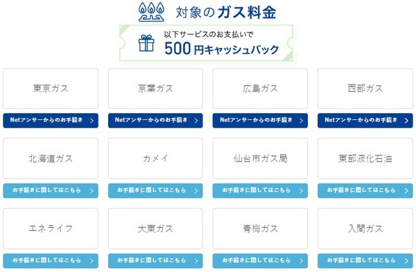 ガス料金