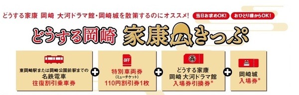 どうする岡崎 家康公 周遊きっぷ