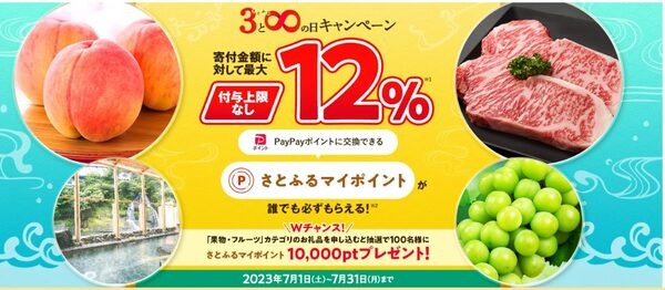 対抗馬もチェック！「さとふる」は12%還元