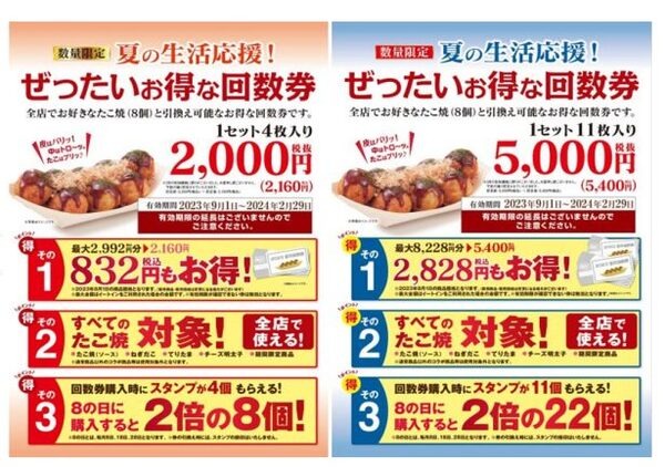 「ぜったいお得な!!回数券」数量限定で追加販売