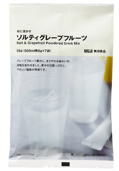 水に溶かす　ソルティグレープフルーツ