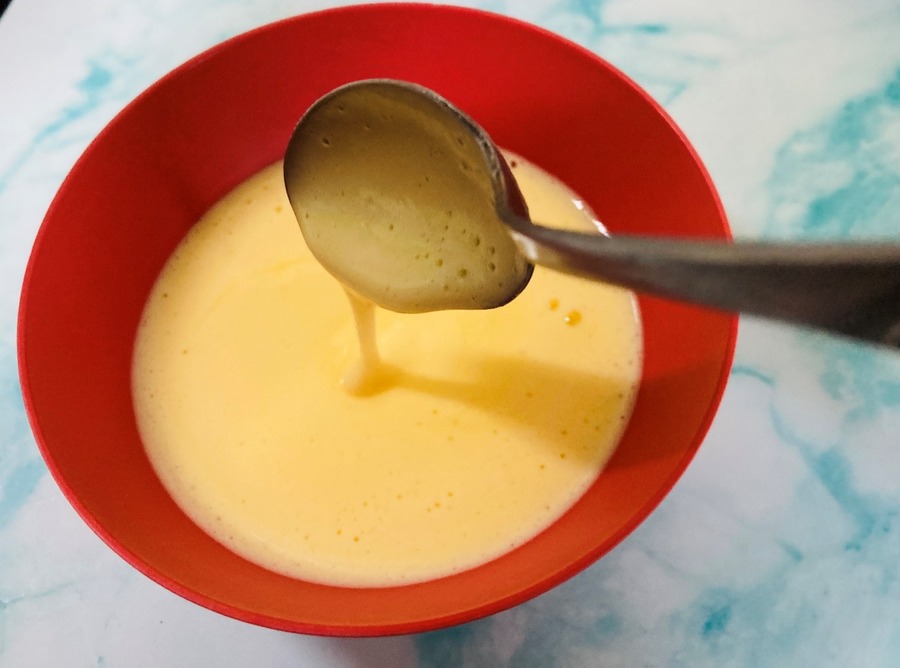 半自動泡立て器で作ったもの