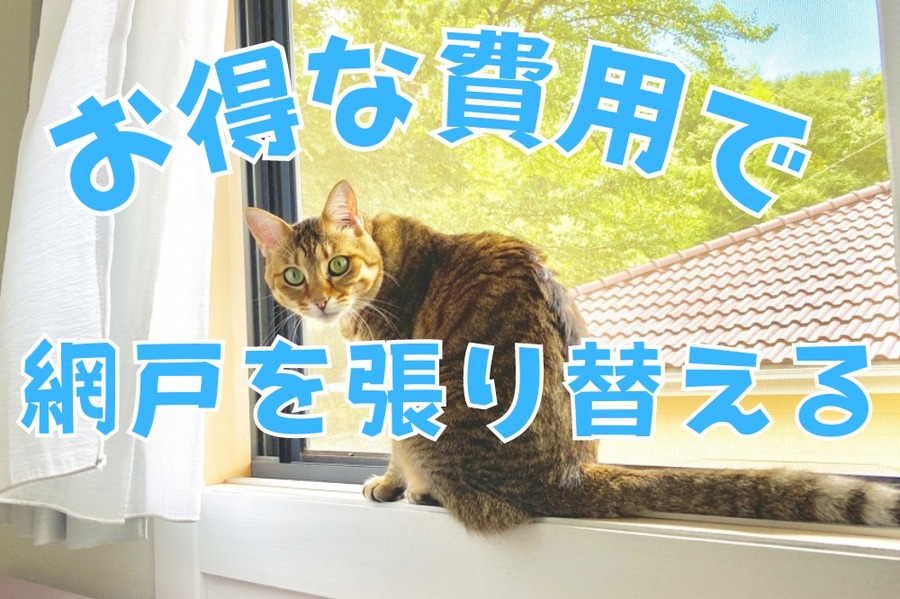 お得な費用で網戸を張り替える