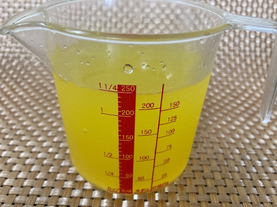 氷を除去した上で測定
