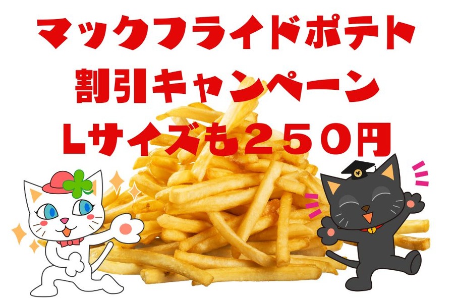 マックフライドポテト割引キャンペーン