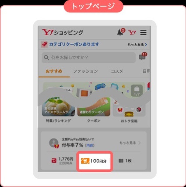 「ヤフーショッピング商品券」とは