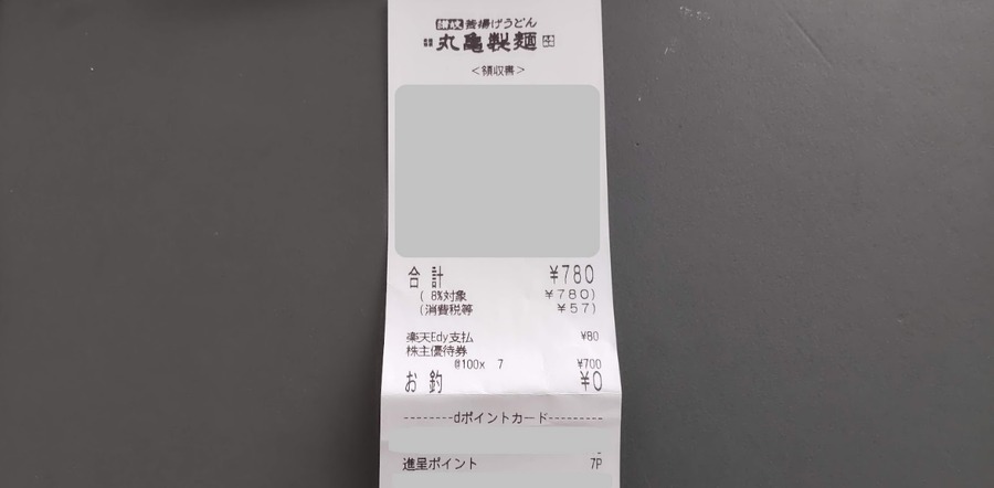 株主優待券を使ってもポイントがたまるのがトリドールホールディングス株の良さ