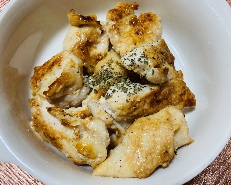 バジルをかけて完成