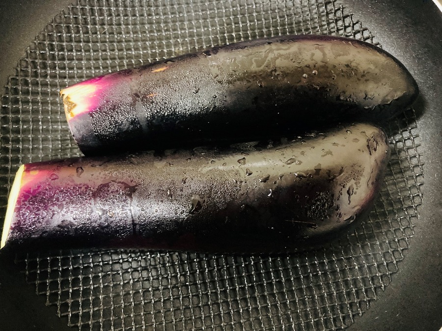 なすを焼いてみよう