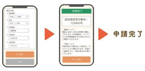 振込口座情報の登録