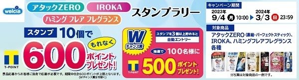 洗濯洗剤購入で600ポイント還元